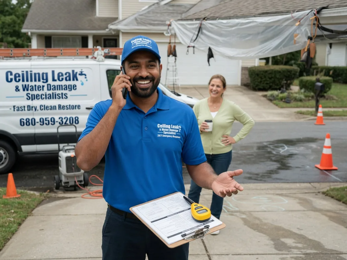 Ceiling Leak Cleanup Green Valley, IL FAQs